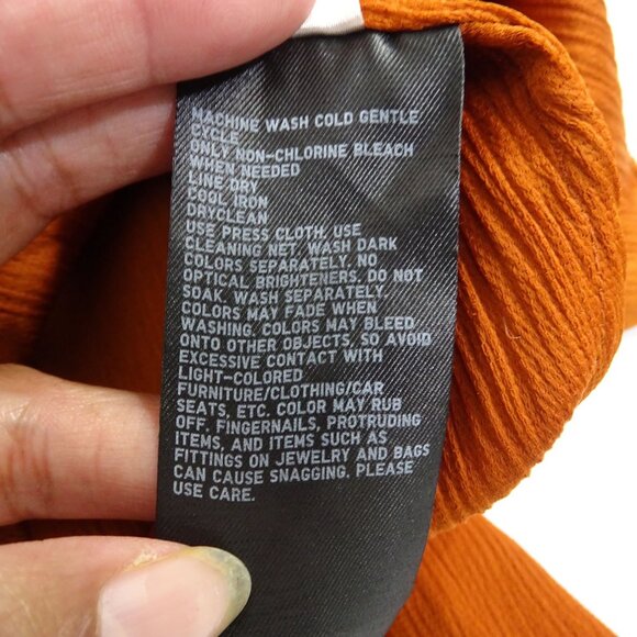 Uniqlo Rust Brown Sleeveless V-Neck Camisole Tank Top Women Size XXL Textured - Picture 6 of 9